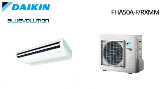 Climatizzatore Daikin Mini Sky Monosplit Pensile a Soffitto Inverter FHA50A-F/RXM50M9 Vendita Impianti Climatizzazione Commerciale