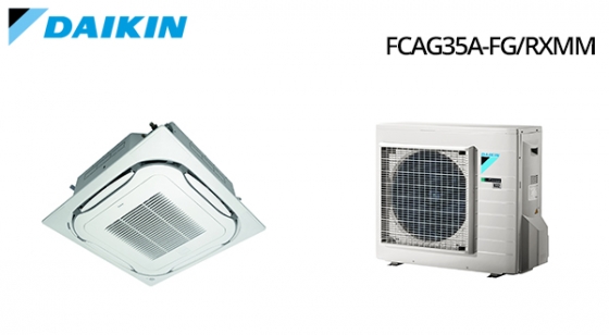 Climatizzatore Daikin a cassetta soffitto Mini Sky Monosplit Round Flow FCAG35A-FG/RXM35M9 Vendita Impianti Climatizzazione Commerciale