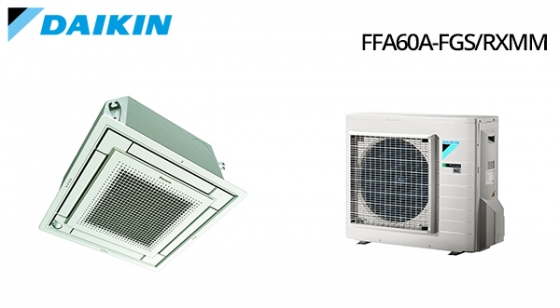 Climatizzatore Daikin Monosplit a cassetta soffito  Fully Flat FFA60A-FGS / RXM60M9 Vendita Impianti Climatizzazione Commerciale
