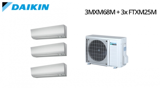 Climatizzatore Daikin Inverter TRIAL 3MXM68M + 3x FTXM25M Vendita Impianti Climatizzazione Residenziale