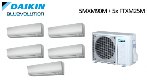 Climatizzatore Daikin Inverter 5MXM90M + 5x FTXM25M Vendita Impianti Climatizzazione Residenziale