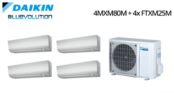 Climatizzatore Daikin Inverter 4MXM80M + 4x FTXM25M Vendita Impianti Climatizzazione Residenziale