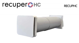 Recupero HC - Ventilatore con scambiatore di calore rigenerativo e sensore di umidit